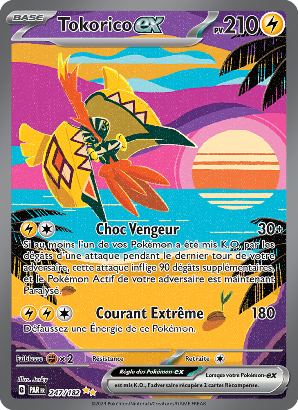 Tokorico-ex 247 — Paradox Rift (French Pokémon TCG card)
