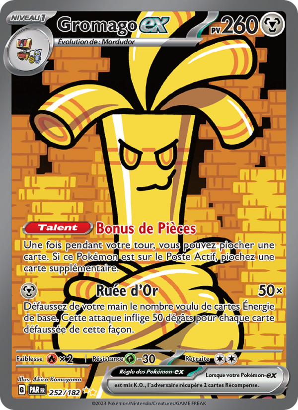 Gromago-ex 252 — Paradox Rift (French Pokémon TCG card)