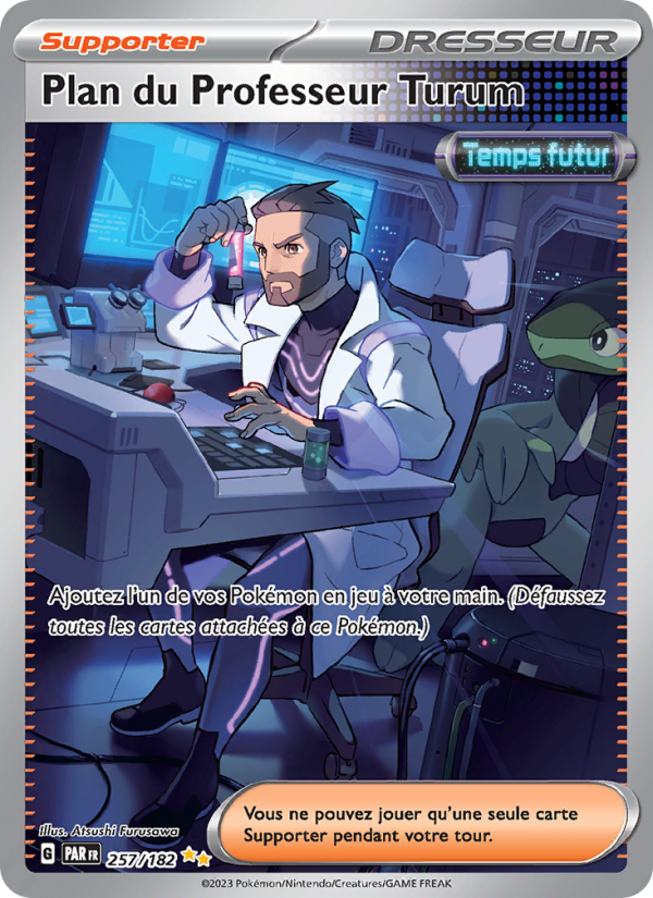 Plan du Professeur Turum 257 — Paradox Rift (French Pokémon TCG card)