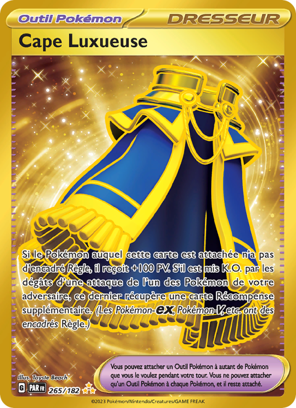 Cape Luxueuse 265 — Paradox Rift (French Pokémon TCG card)