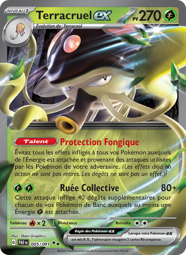 Terracruel-ex 005 — Paldeas Schicksale (French Pokémon TCG card)
