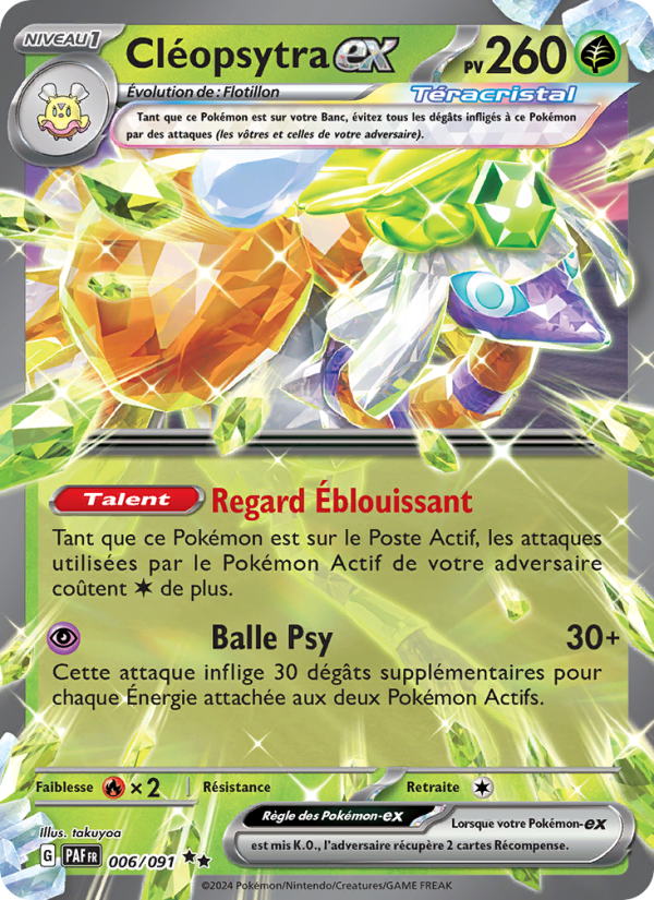 Cléopsytra-ex 006 — Paldeas Schicksale (French Pokémon TCG card)