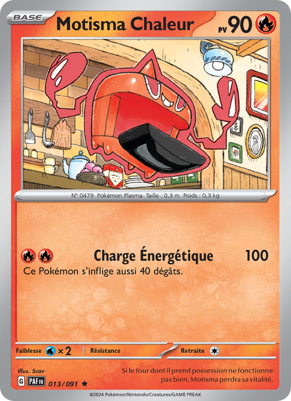 Motisma Chaleur 013 — Paldeas Schicksale (French Pokémon TCG card)