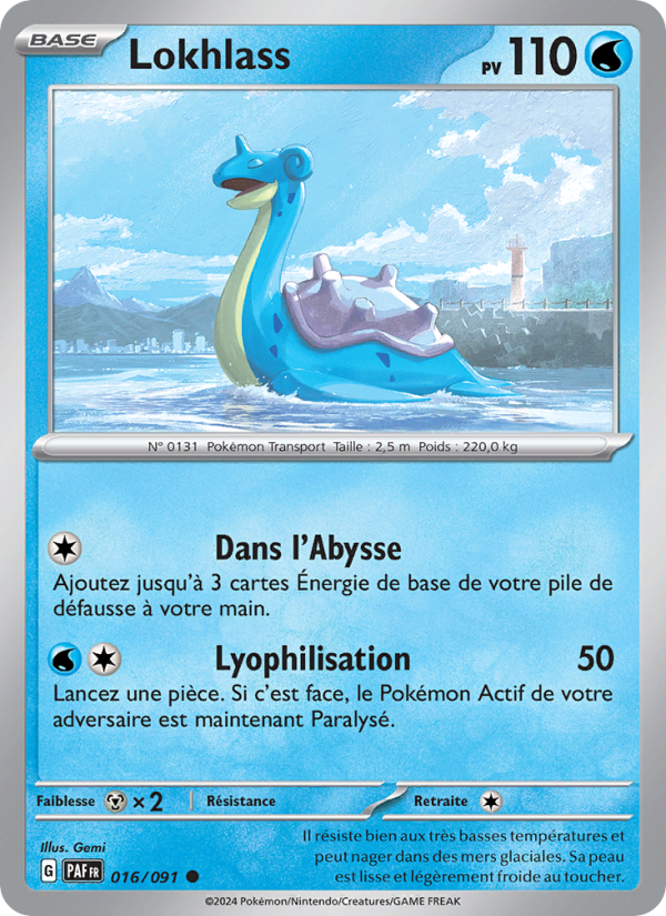 Lokhlass 016 — Paldeas Schicksale (French Pokémon TCG card)