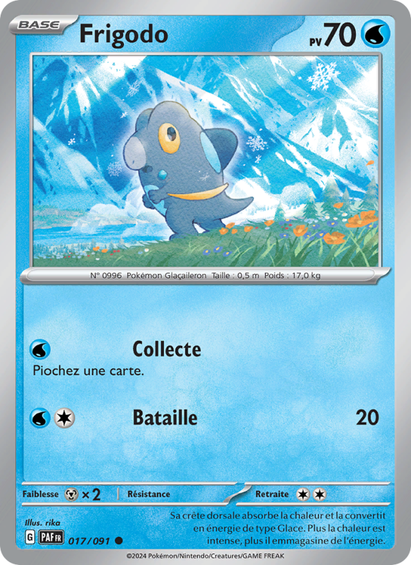 Frigodo 017 — Paldeas Schicksale (French Pokémon TCG card)