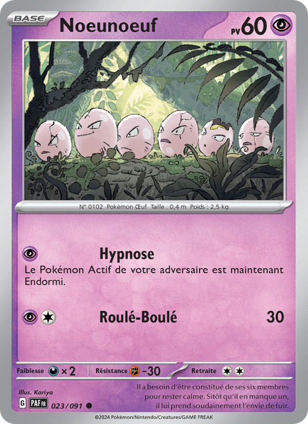 Noeunoeuf 023 — Paldeas Schicksale (French Pokémon TCG card)