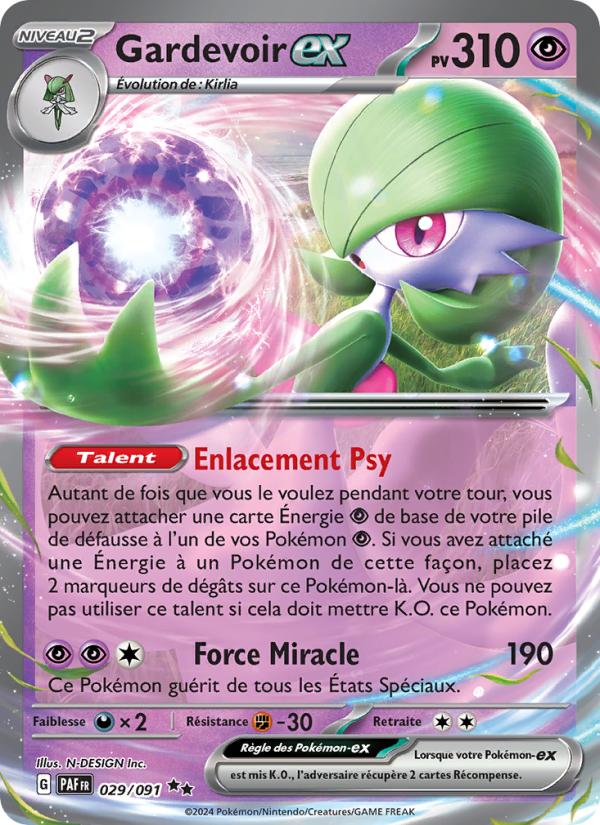 Gardevoir-ex 029 — Paldeas Schicksale (French Pokémon TCG card)