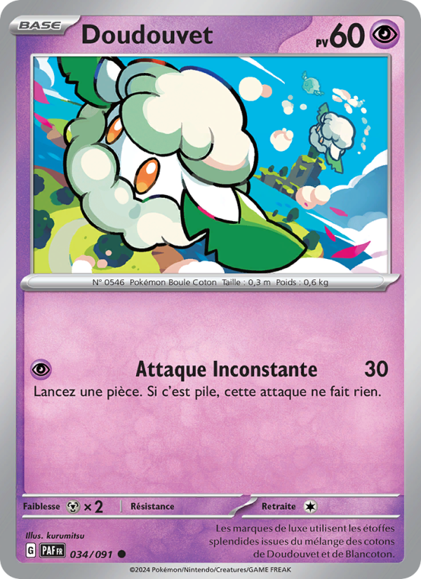 Doudouvet 034 — Paldeas Schicksale (French Pokémon TCG card)