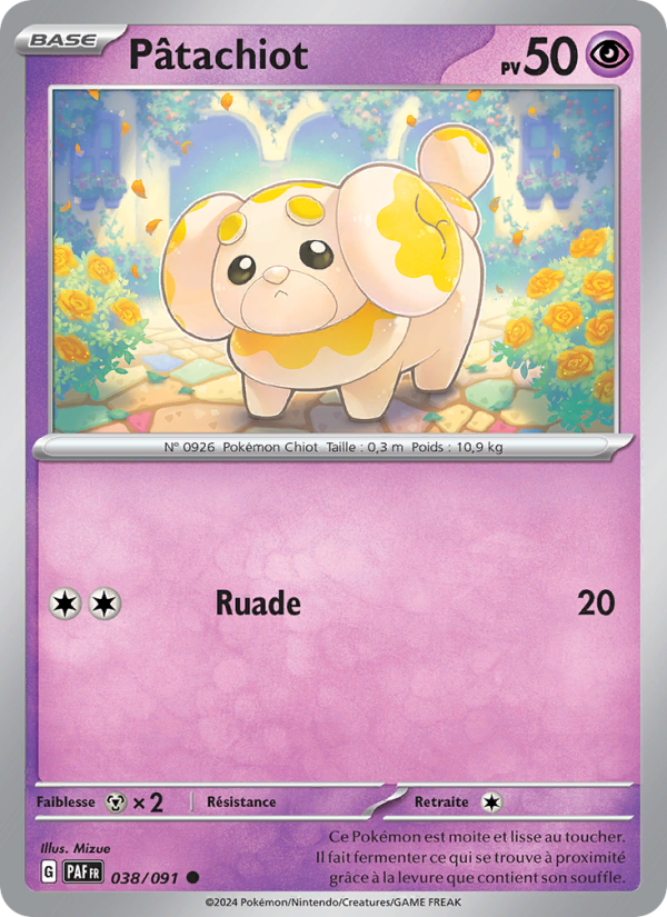Pâtachiot 038 — Paldeas Schicksale (French Pokémon TCG card)
