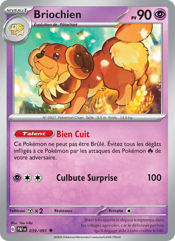 Briochien 039 — Paldeas Schicksale (French Pokémon TCG card)