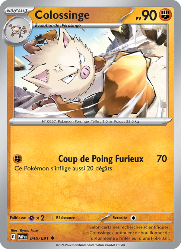Colossinge 046 — Paldeas Schicksale (French Pokémon TCG card)