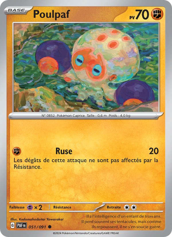 Poulpaf 051 — Paldeas Schicksale (French Pokémon TCG card)