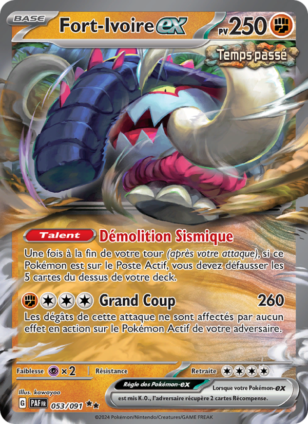 Fort-Ivoire-ex 053 — Paldeas Schicksale (French Pokémon TCG card)