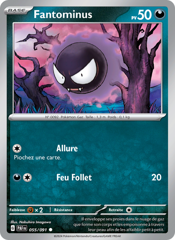 Fantominus 055 — Paldeas Schicksale (French Pokémon TCG card)