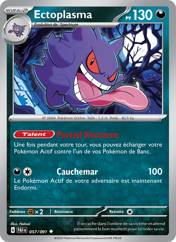 Ectoplasma 057 — Paldeas Schicksale (French Pokémon TCG card)