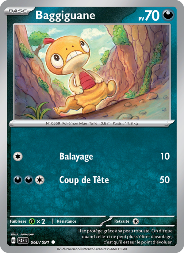 Baggiguane 060 — Paldeas Schicksale (French Pokémon TCG card)