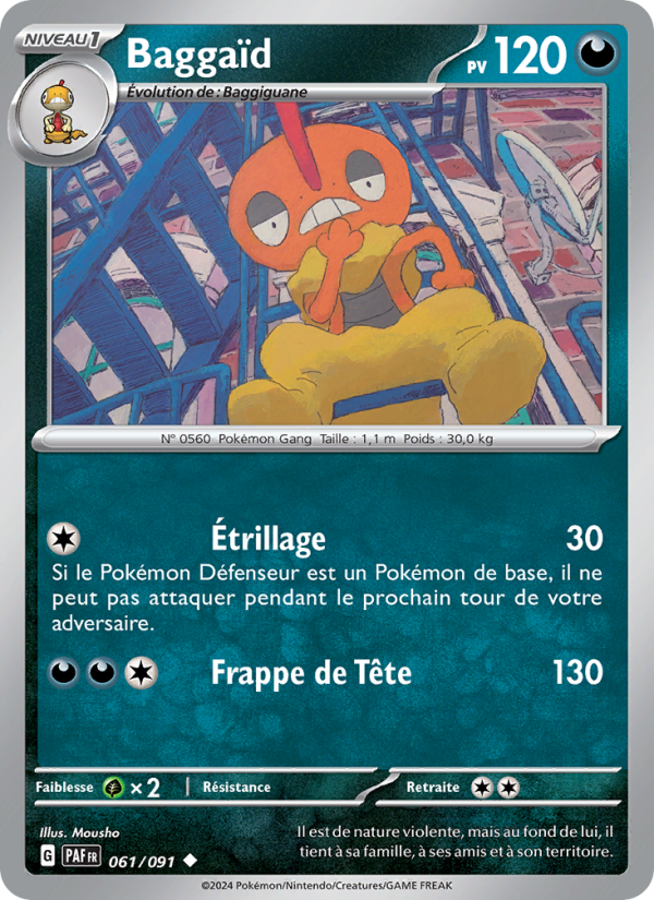 Baggaïd 061 — Paldeas Schicksale (French Pokémon TCG card)