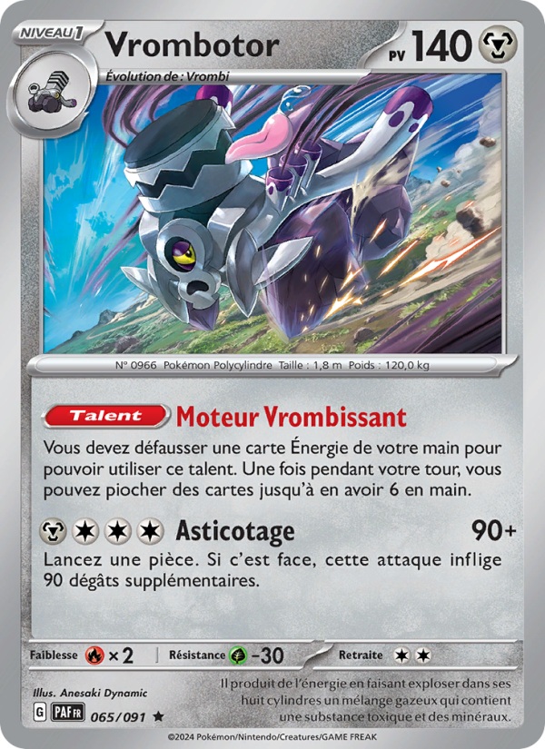 Vrombotor 065 — Paldeas Schicksale (French Pokémon TCG card)