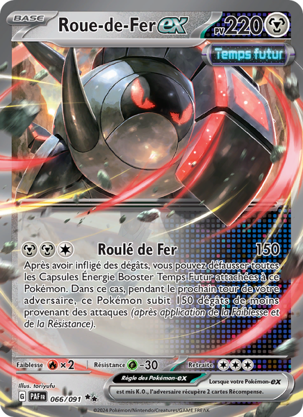 Roue-de-Fer-ex 066 — Paldeas Schicksale (French Pokémon TCG card)