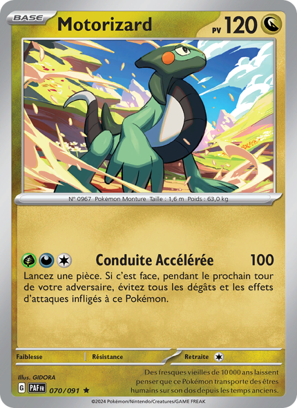 Motorizard 070 — Paldeas Schicksale (French Pokémon TCG card)