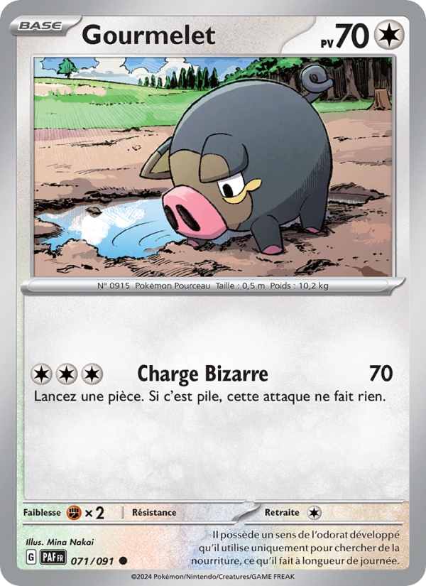 Gourmelet 071 — Paldeas Schicksale (French Pokémon TCG card)
