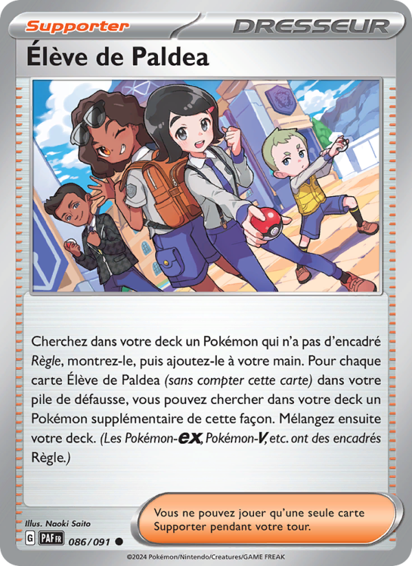 Élève de Paldea 086 — Paldeas Schicksale (French Pokémon TCG card)