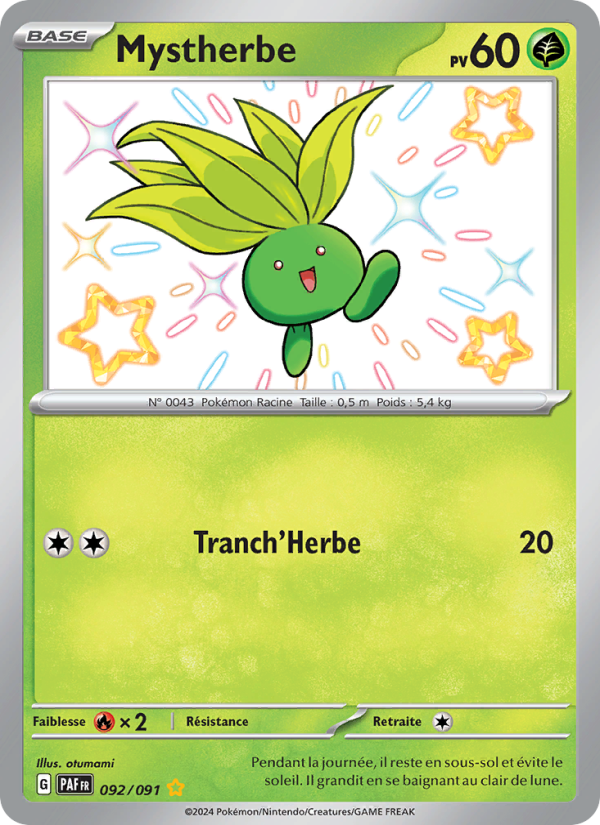 Mystherbe 092 — Paldeas Schicksale (French Pokémon TCG card)