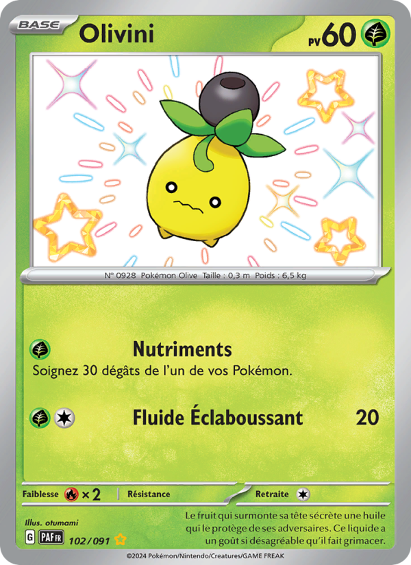 Olivini 102 — Paldeas Schicksale (French Pokémon TCG card)