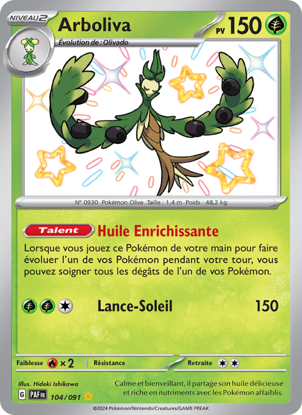 Arboliva 104 — Paldeas Schicksale (French Pokémon TCG card)
