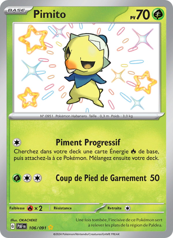 Pimito 106 — Paldeas Schicksale (French Pokémon TCG card)