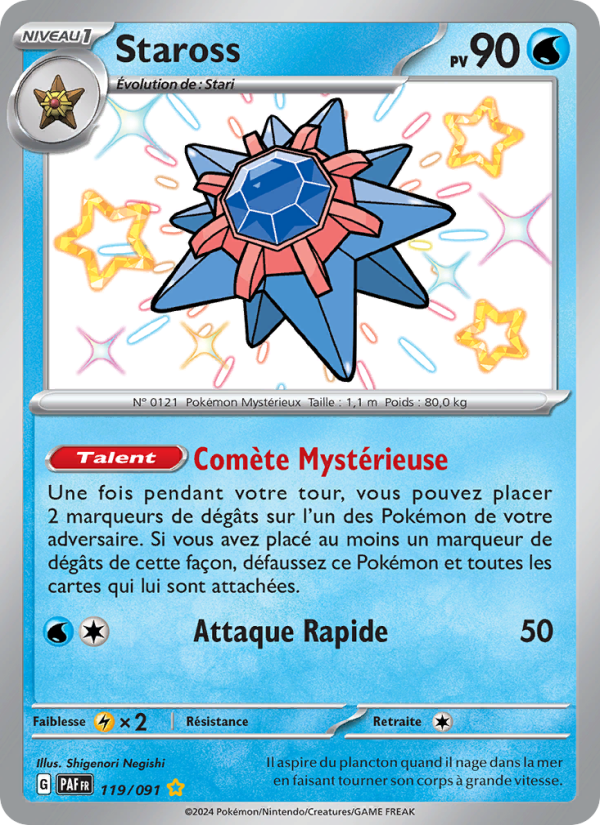 Staross 119 — Paldeas Schicksale (French Pokémon TCG card)