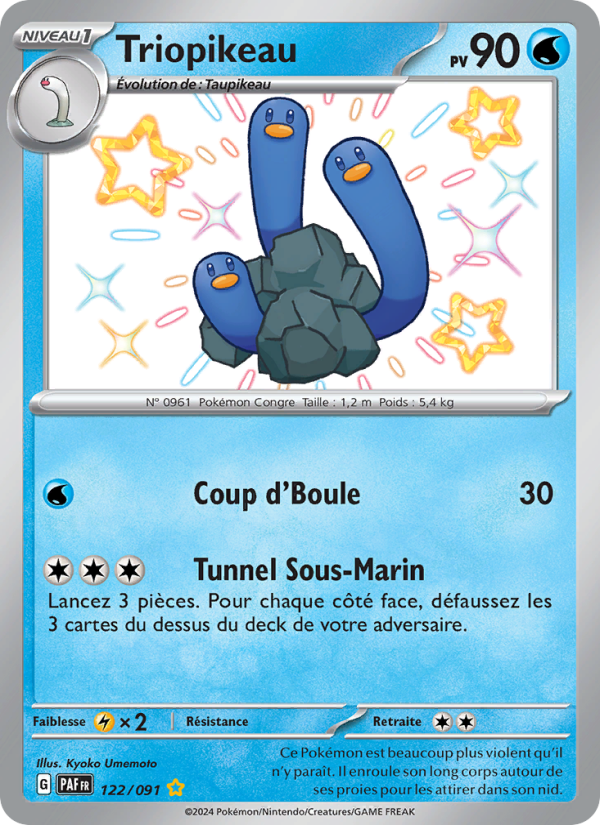 Triopikeau 122 — Paldeas Schicksale (French Pokémon TCG card)