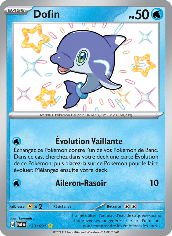 Dofin 123 — Paldeas Schicksale (French Pokémon TCG card)
