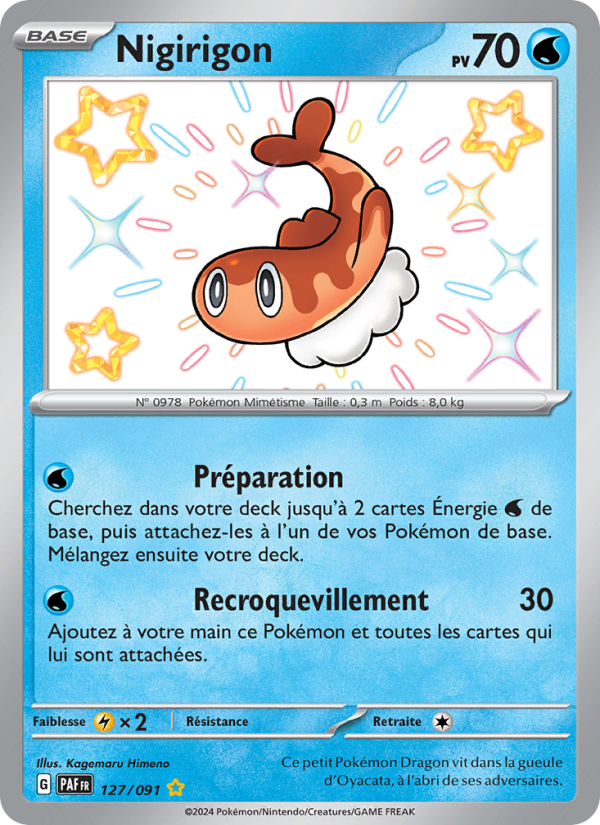 Nigirigon 127 — Paldeas Schicksale (French Pokémon TCG card)