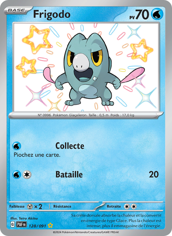 Frigodo 128 — Paldeas Schicksale (French Pokémon TCG card)