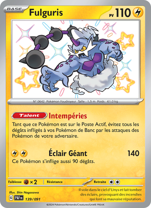 Fulguris 139 — Paldeas Schicksale (French Pokémon TCG card)
