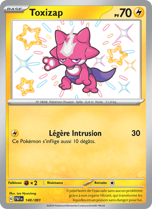 Toxizap 140 — Paldeas Schicksale (French Pokémon TCG card)
