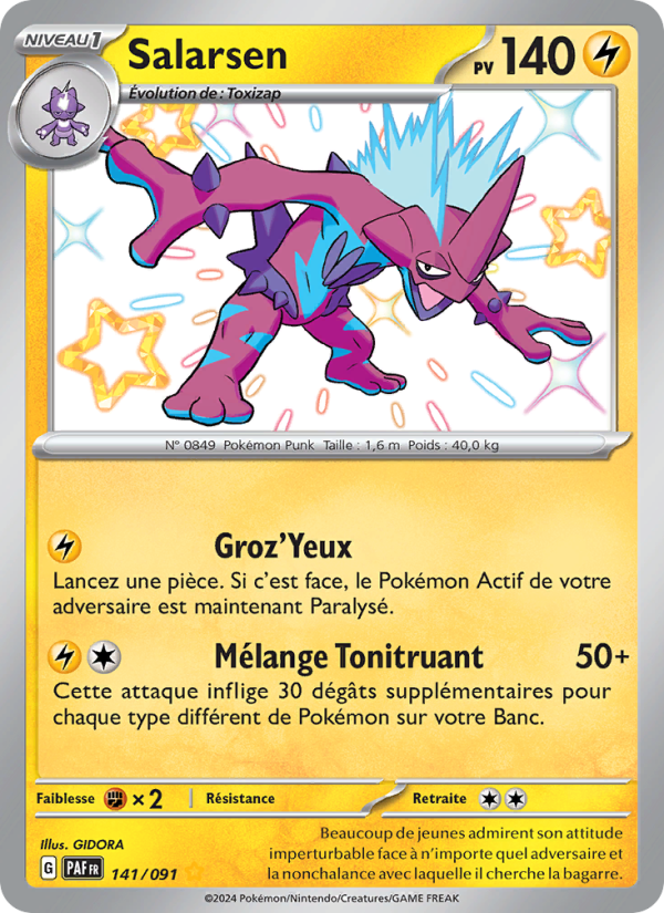 Salarsen 141 — Paldeas Schicksale (French Pokémon TCG card)