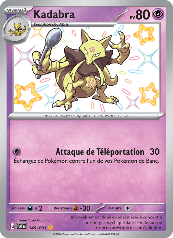 Kadabra 149 — Paldeas Schicksale (French Pokémon TCG card)