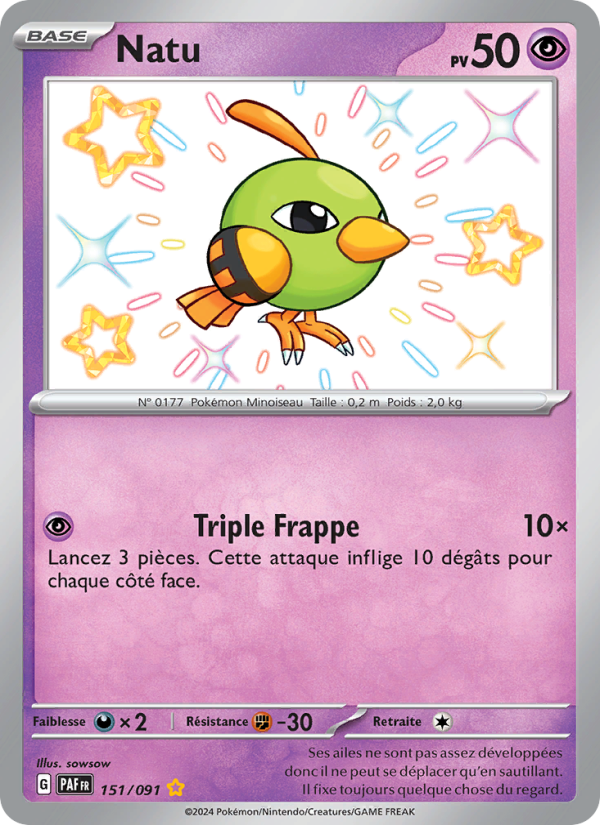 Natu 151 — Paldeas Schicksale (French Pokémon TCG card)