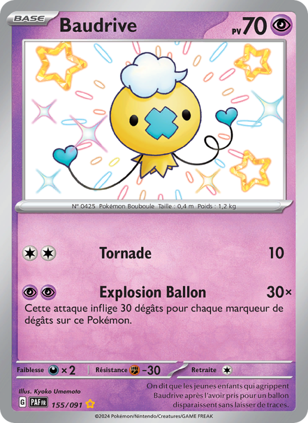 Baudrive 155 — Paldeas Schicksale (French Pokémon TCG card)