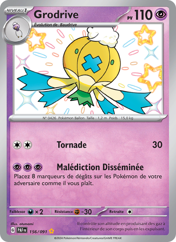Grodrive 156 — Paldeas Schicksale (French Pokémon TCG card)