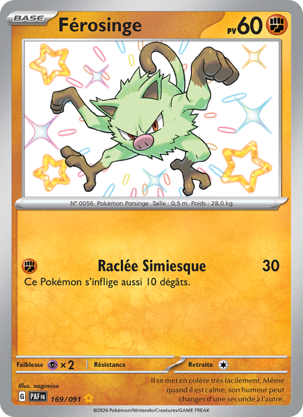 Férosinge 169 — Paldeas Schicksale (French Pokémon TCG card)