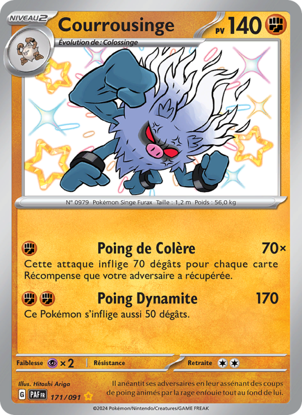 Courrousinge 171 — Paldeas Schicksale (French Pokémon TCG card)