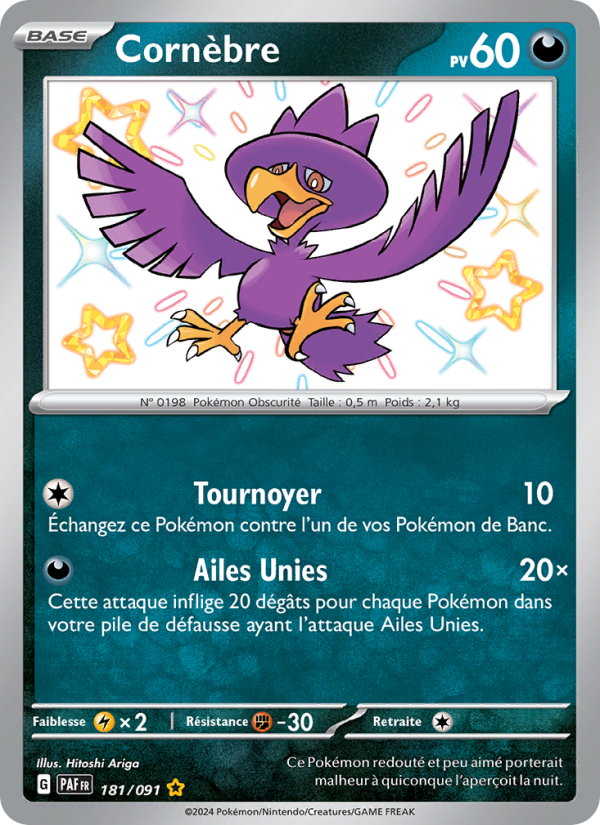 Cornèbre 181 — Paldeas Schicksale (French Pokémon TCG card)