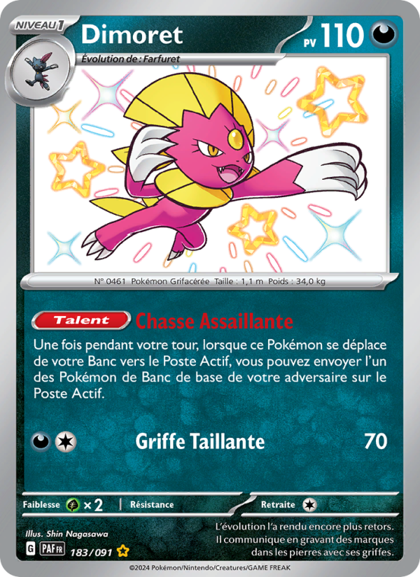 Dimoret 183 — Paldeas Schicksale (French Pokémon TCG card)
