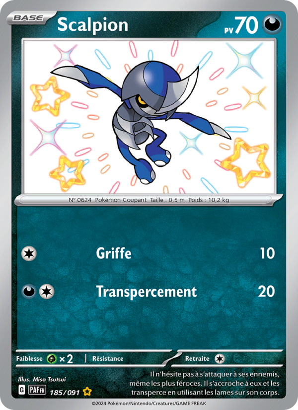 Scalpion 185 — Paldeas Schicksale (French Pokémon TCG card)