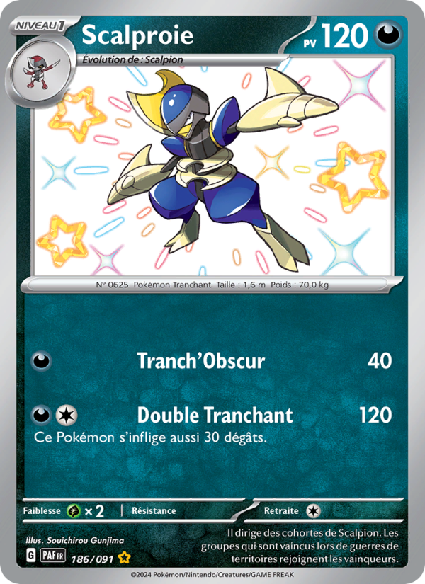 Scalproie 186 — Paldeas Schicksale (French Pokémon TCG card)