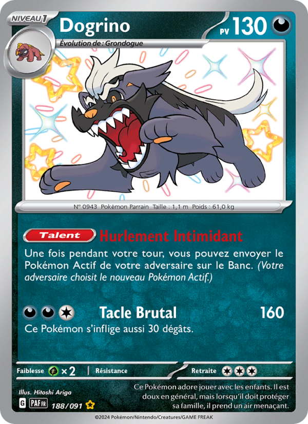 Dogrino 188 — Paldeas Schicksale (French Pokémon TCG card)