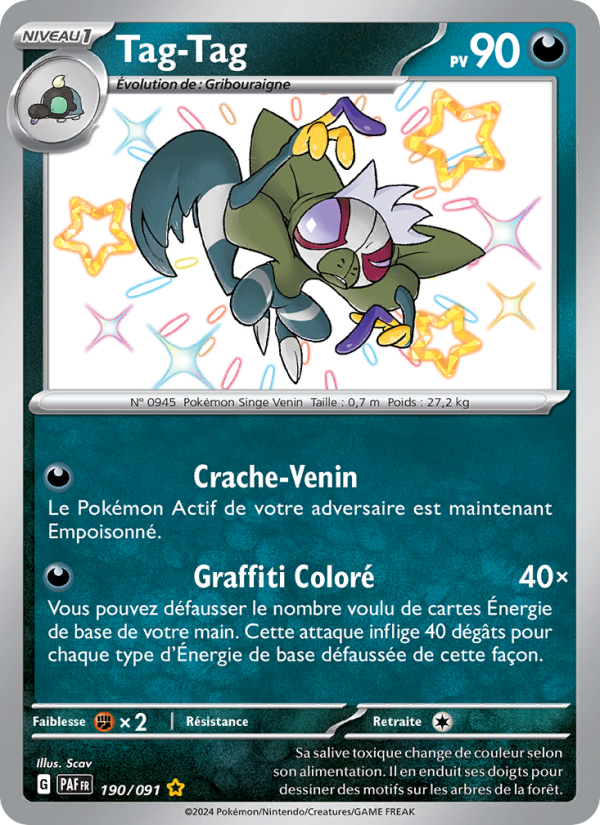 Tag-Tag 190 — Paldeas Schicksale (French Pokémon TCG card)